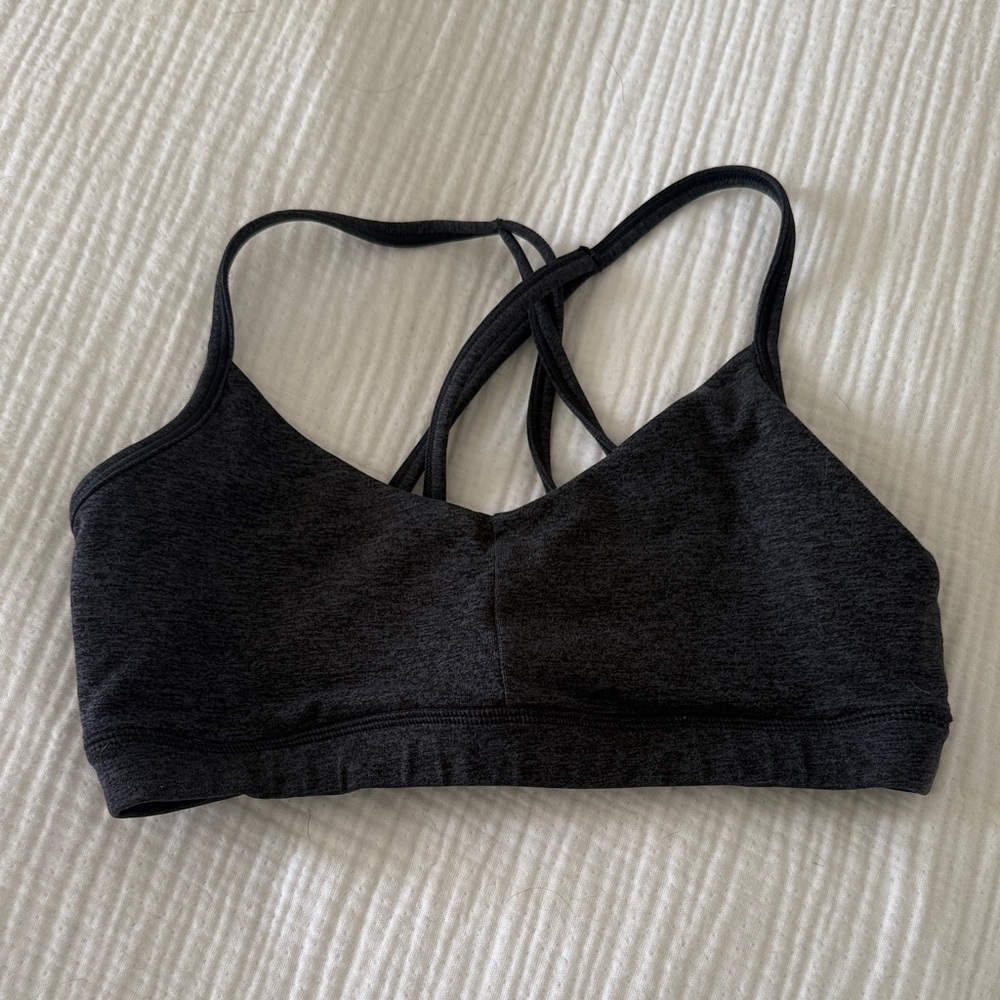 We Over Me Black Strappy Sports Bralette
